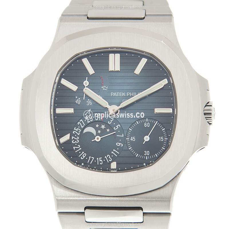 Patek Philippe 5712/1A-001 Nautilus Replica | Automatic Movement | Blue Dial, Steel Case Watch