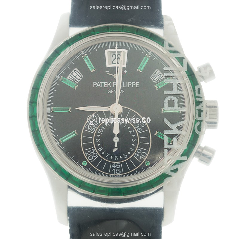 Patek Philippe 5961/13P-010 Replica | Automatic Movement | Black Dial & Platinum Case Watch