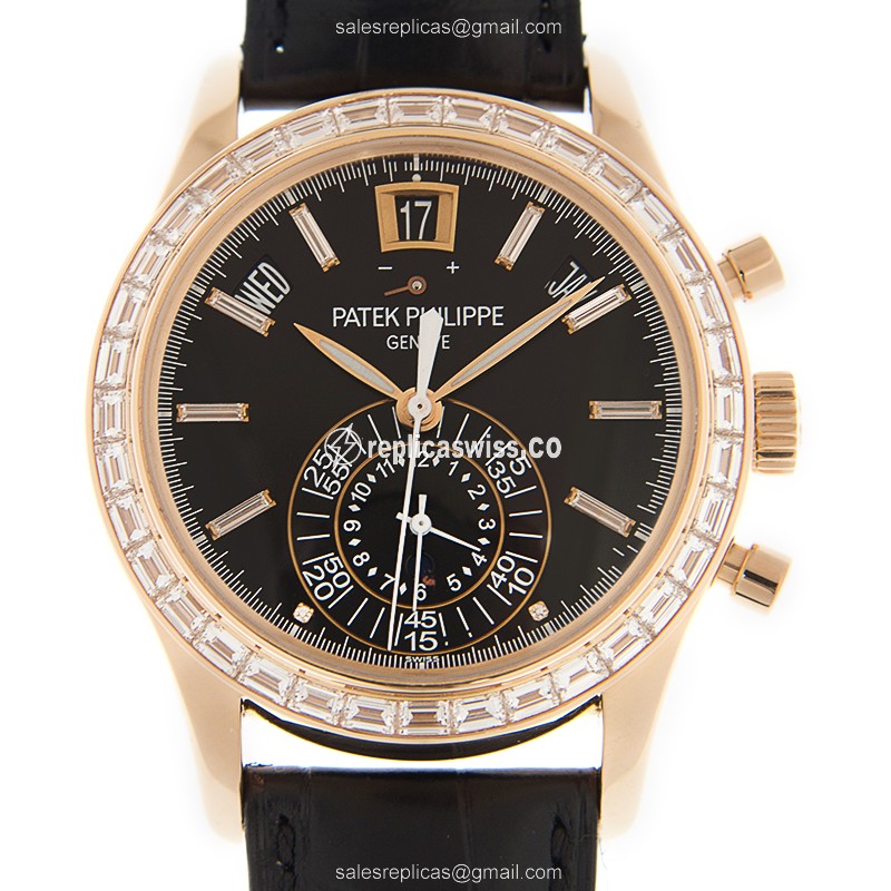 Patek Philippe 5961R-010 Replica Watch | Black Dial, 18kt Rose Gold, Automatic Movement