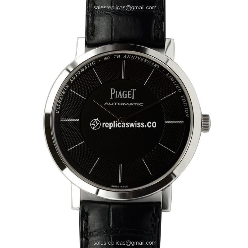 Piaget Altiplano G0A35133 Replica | Automatic Movement, 18kt Gold Case, Black Dial & Alligator
