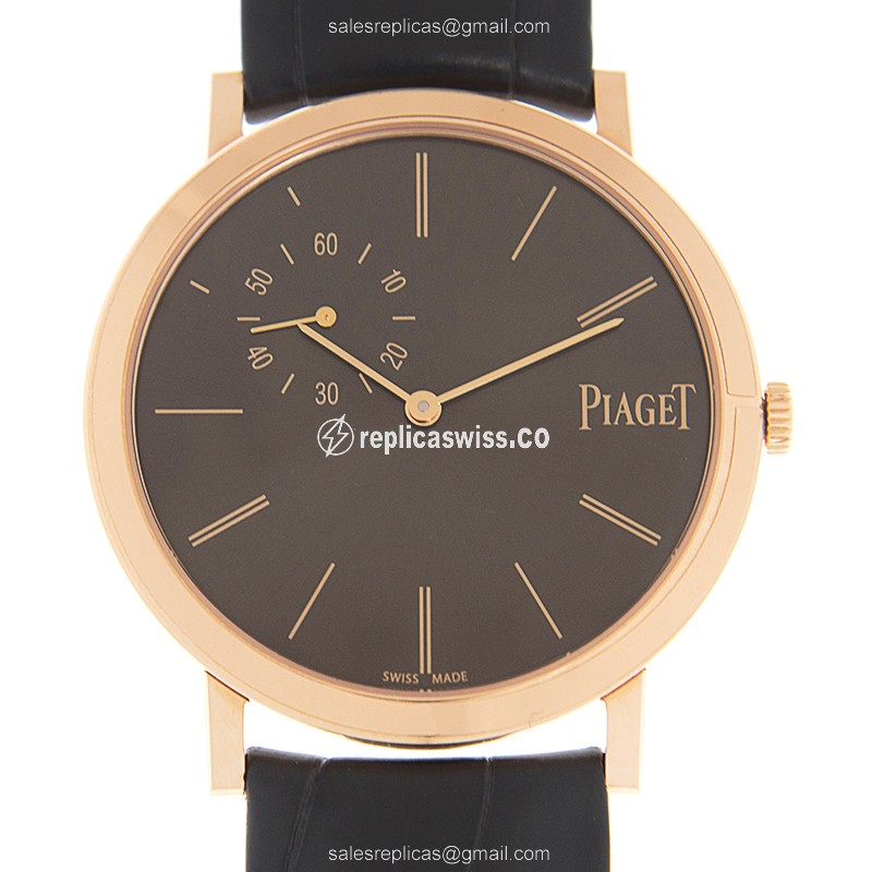 Piaget Altiplano G0A41113 Manual Wind | 18kt Rose Gold Case | Gray Dial, Black Alligator Strap Watch