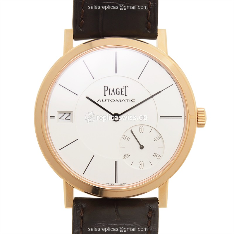 Piaget Altiplano Replica in 18kt Rose Gold | Automatic Movement, Silver Dial Watch