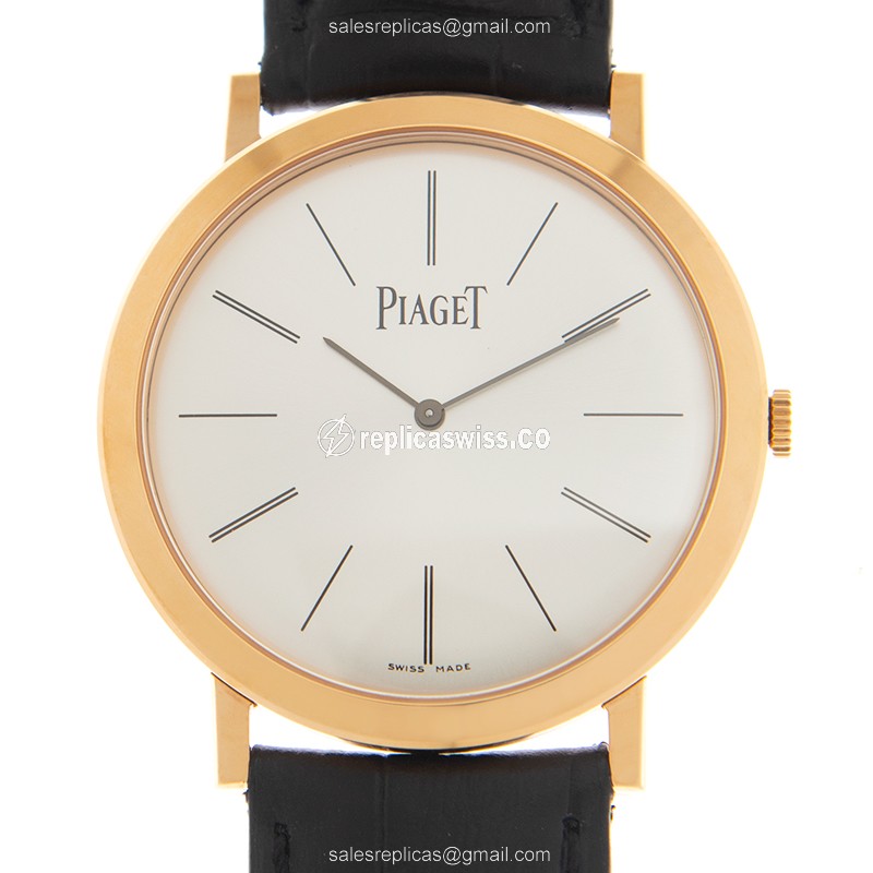 Piaget Altiplano Silver Dial | Manual Wind Movement | 18kt Rose Gold Case Watch