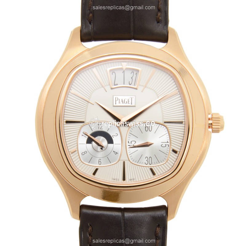 Piaget Emperador G0A32017 Replica in 18kt Rose Gold with Automatic Movement Silver Dial Watch