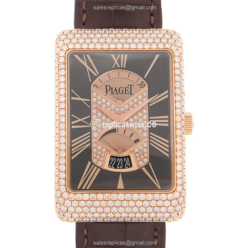 Piaget G0A29116 Replica | Automatic Movement | 18kt Rose Gold Case | Black Leather Strap Watch
