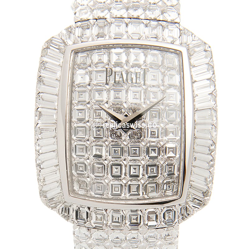 Piaget G0A32144 Limelight Replica | Silver Dial, 18kt White Gold Case Watch