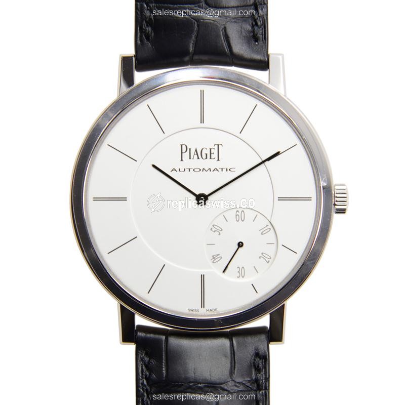 Piaget G0A35130 ALTIPLANO Replica, Silver Dial, Automatic Movement, 18kt Gold Case Watch