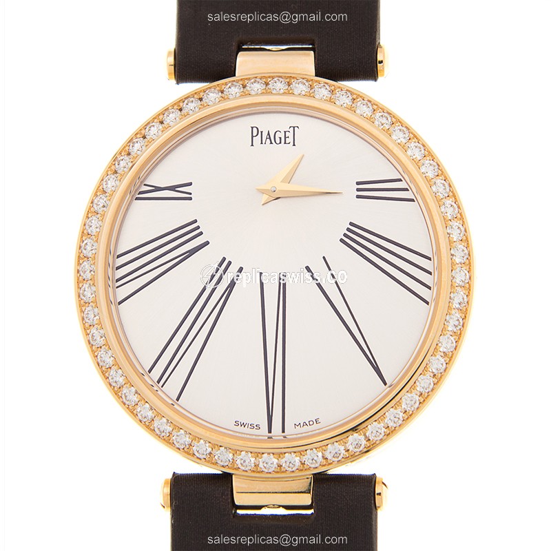 Piaget G0A36243 Limelight Replica with Silver Dial & 18kt Rose Gold Case Watch