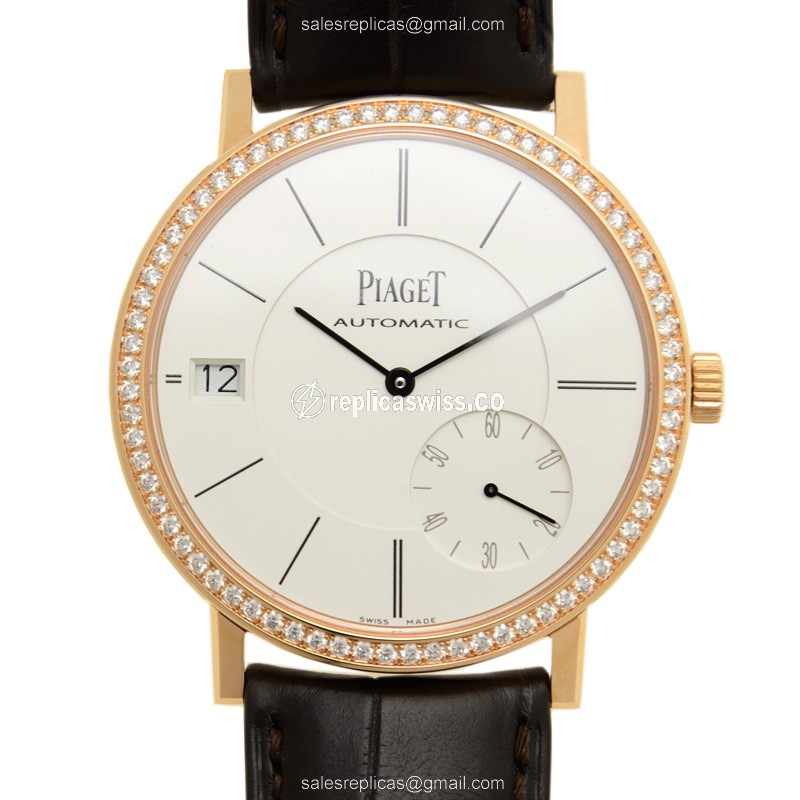Piaget G0A38139 ALTIPLANO Replica, Automatic Movement, 18kt Rose Gold Case & Alligator Brown Strap