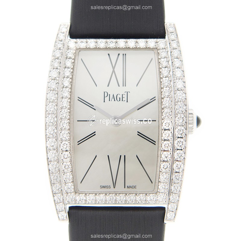Piaget G0A41198 LIMELIGHT Replica | Manual Wind Movement | White Gold Case & Diamond Bezel Watch