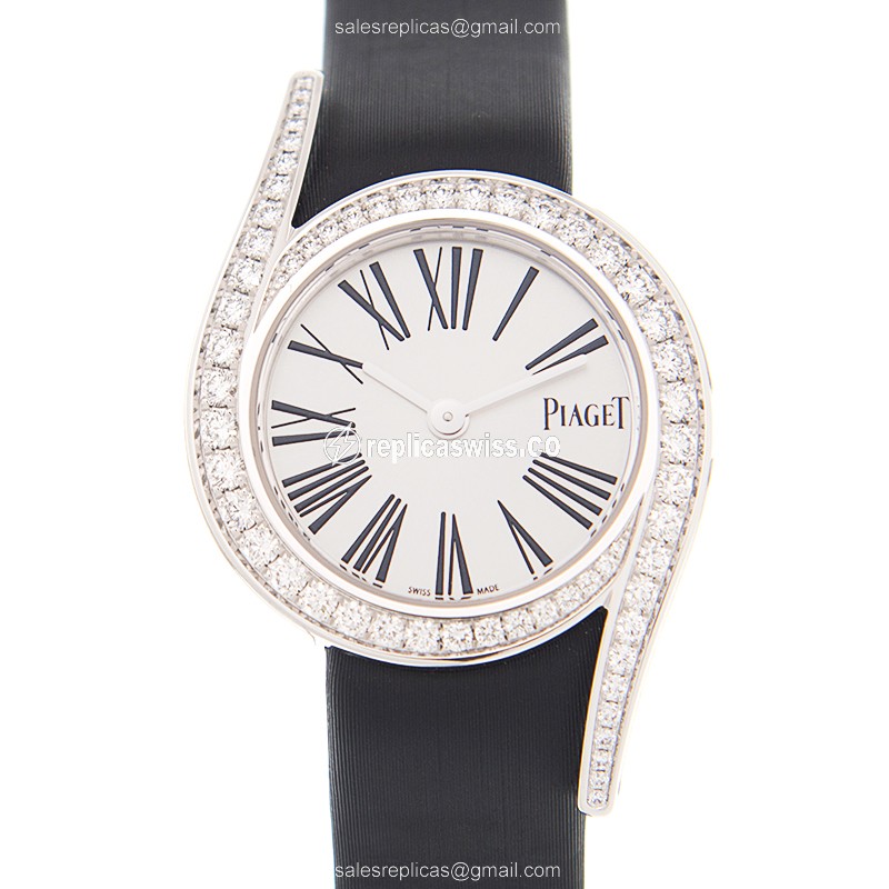 Piaget G0A42150 LIMELIGHT Replica, Silver Dial, 18kt White Gold Case, Automatic Movement Watch