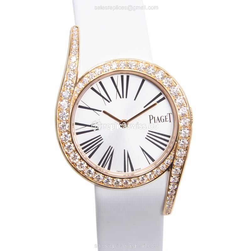 Piaget Limelight G0A38161 Silver Dial | 18kt Rose Gold Case & Diamonds, Quartz Movement Watch