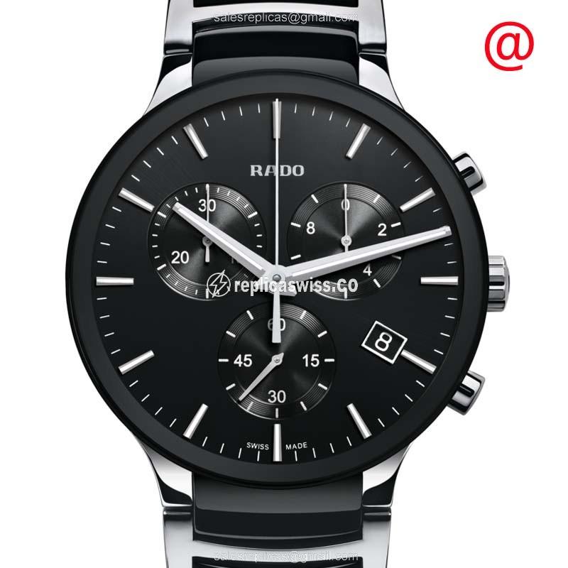 Rado CENTRIX R30130152 Replica, Black Dial, Stainless Steel Case & Bracelet Watch