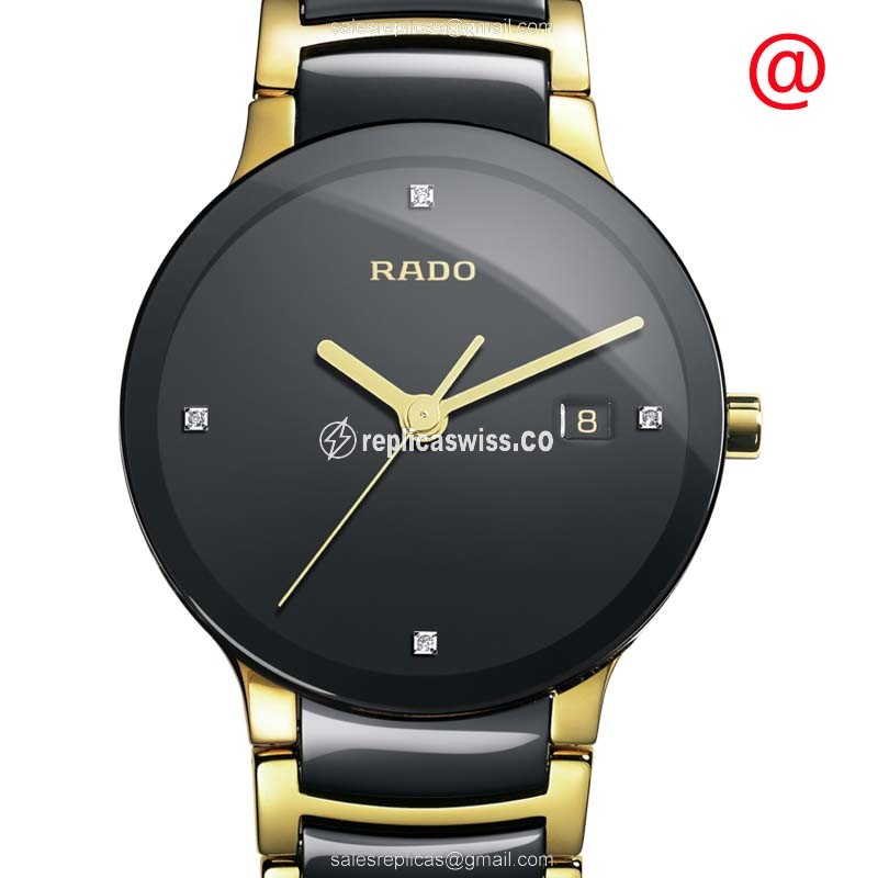 Rado Centrix R30929712 Replica: Black Dial Quartz, Steel Case & Clasp Watch