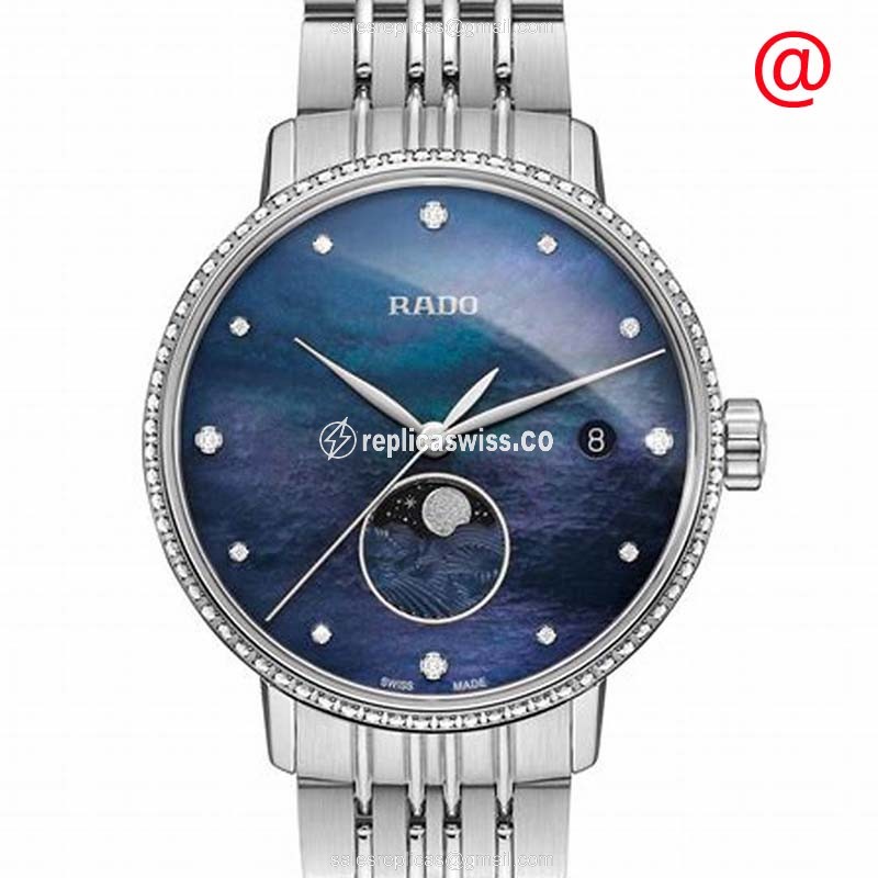 Rado Coupole Classic R22882903: Automatic Blue Dial Watch in Stainless Steel with Silver Steel