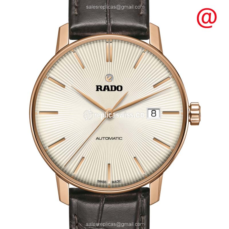 Rado R22861115 Coupole Classic | Automatic Movement | Beige Dial | Gold PVD Case Watch