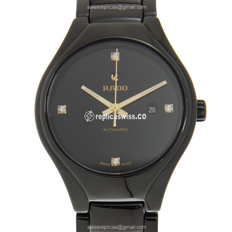 Rado R27242712 Replica Watch | Automatic Movement | Black Ceramic Case & Dial