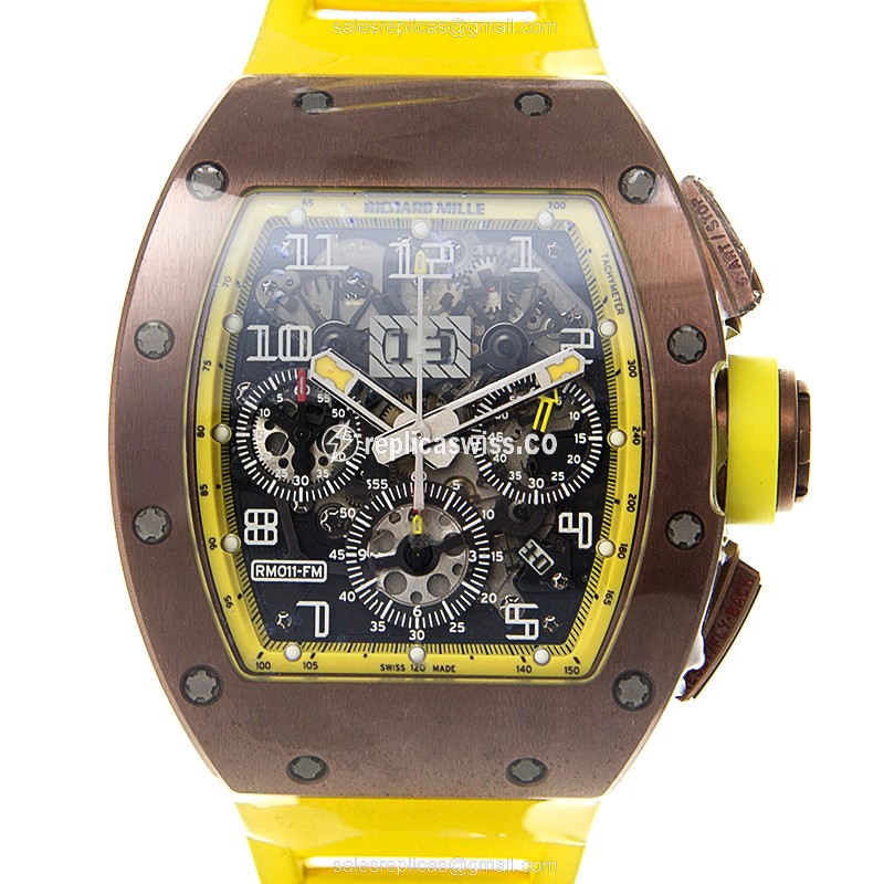 Richard Mille RM011-ALTI: Graceful Gray Dial & Durable Titanium Case Automatic Watch