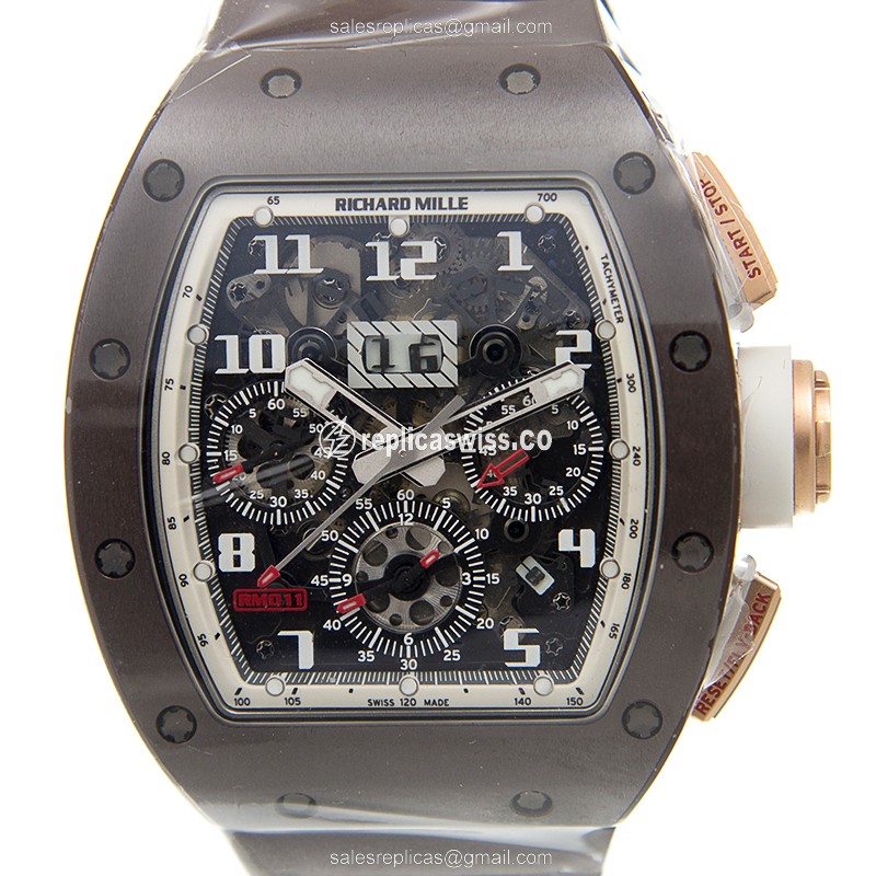Richard Mille RM011 Felipe Massa Automatic Watch | Gray Dial, Rubber Strap