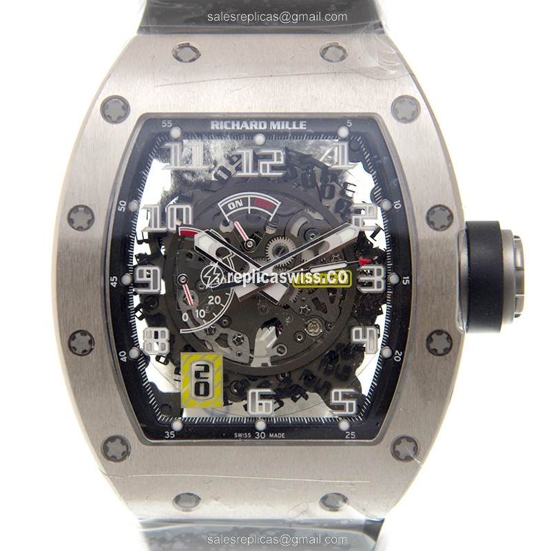 Richard Mille RM030-AL Skull Dial Watch, Automatic Movement, 18kt Gold Case