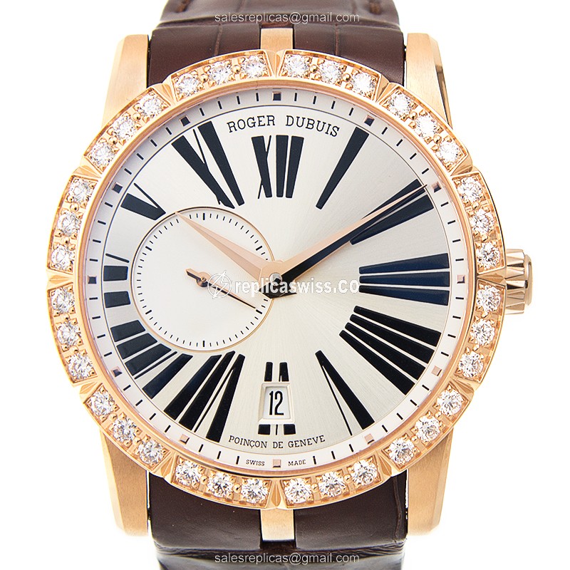 Roger Dubuis RDDBEX0483 Excalibur | Automatic | 18kt Rose Gold & Diamond Bezel Watch