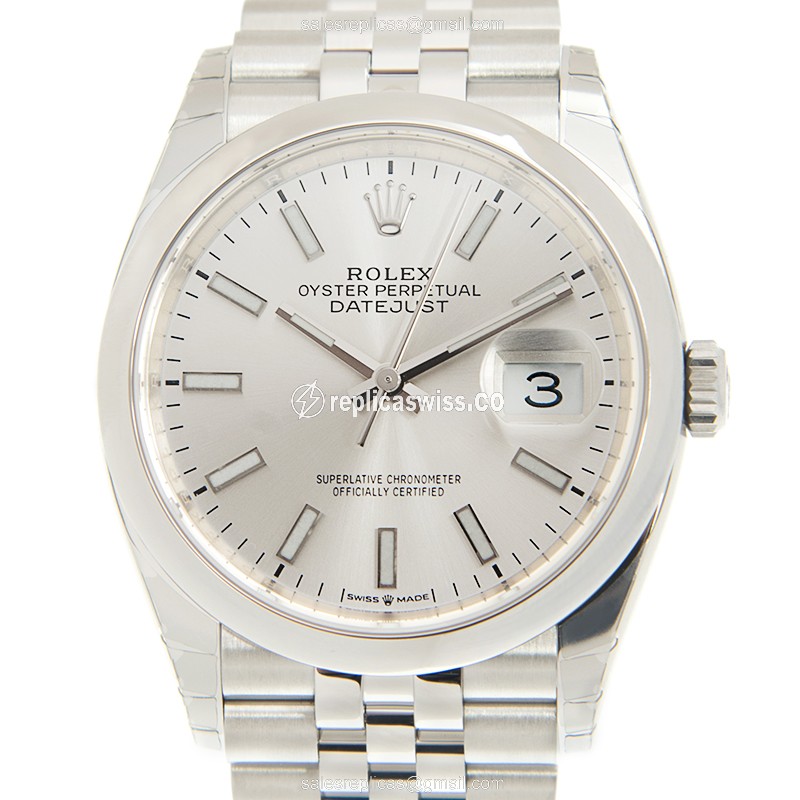 Rolex DATEJUST 126200-0001 Replica in Silver Case Automatic Movement Watch