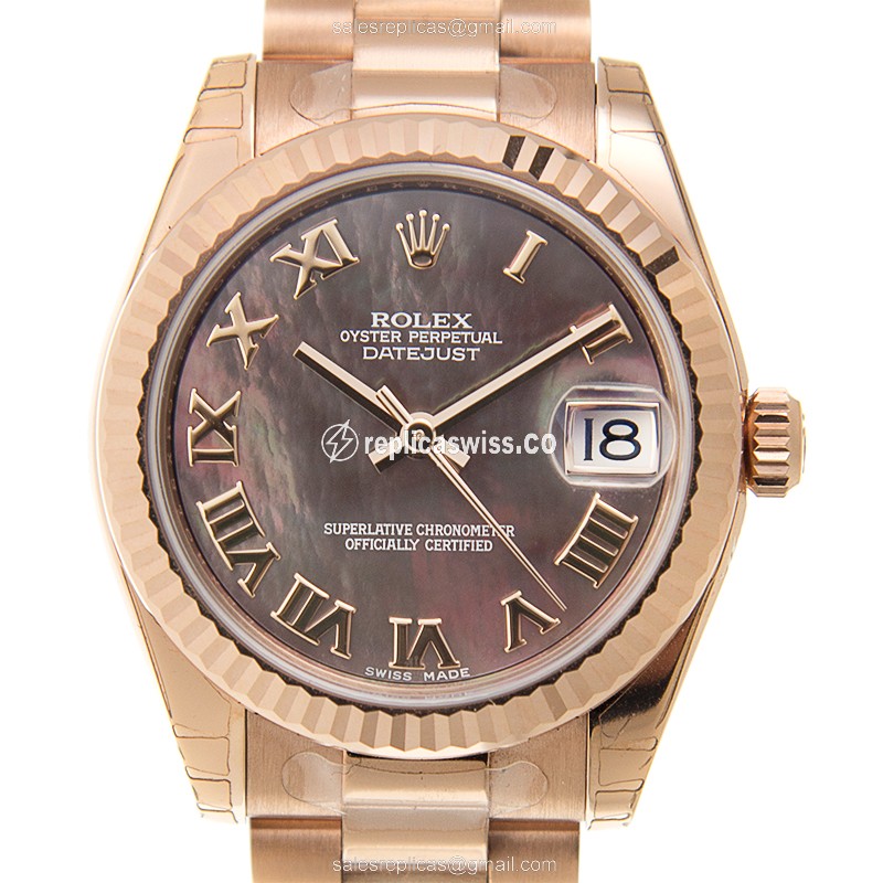 Rolex Lady Datejust 178275NRBK – Black Dial, Automatic, 18kt Gold Case & Strap Watch