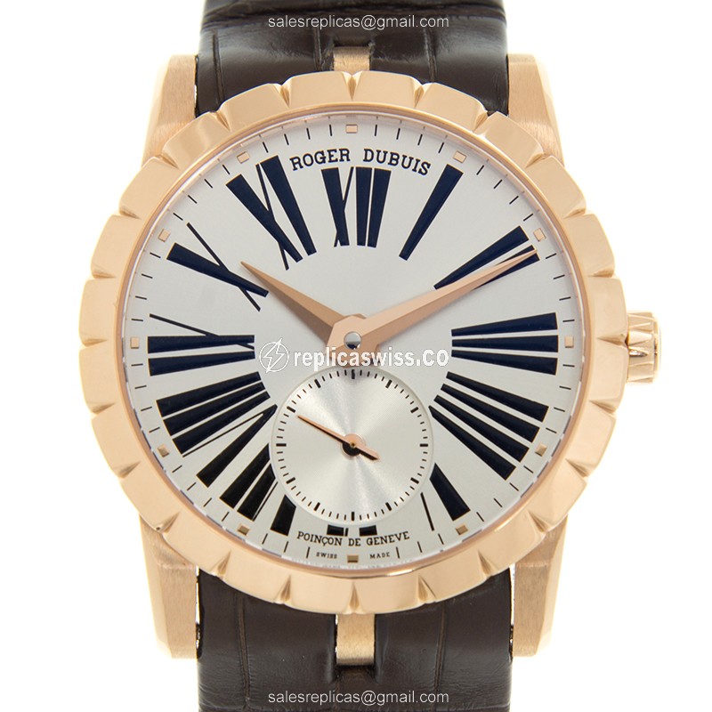 Sleek Roger Dubuis RDDBEX0461 Excalibur Replica with Automatic Movement Silver Dial Watch