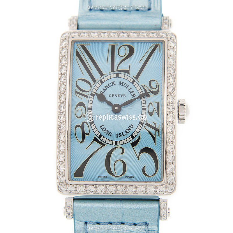 Sophisticated Blue Dial Franck Muller 952 QZ Replica Watch, Automatic Movement, 1R Case with