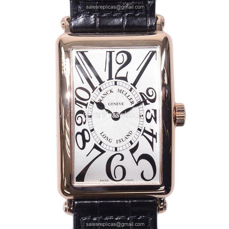 Sophisticated Franck Muller 1002 QZ Replica Watch | Silver Dial | 18kt Gold Case