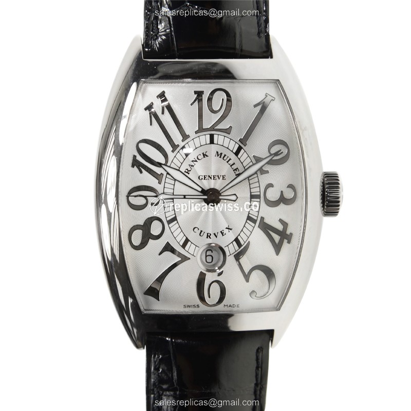 Sophisticated Franck Muller 8880 SC REL Curvex Replica | Automatic Movement, 18kt White Gold Case