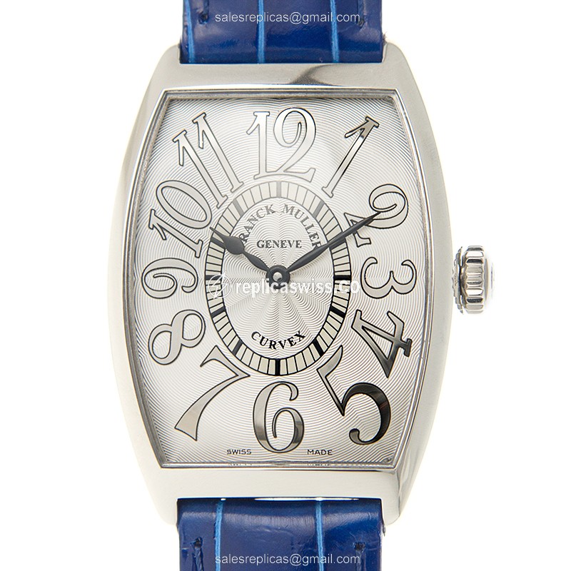 Sophisticated Silver Dial Franck Muller 2852 Cintree Curvex Replica Watch, Automatic Movement