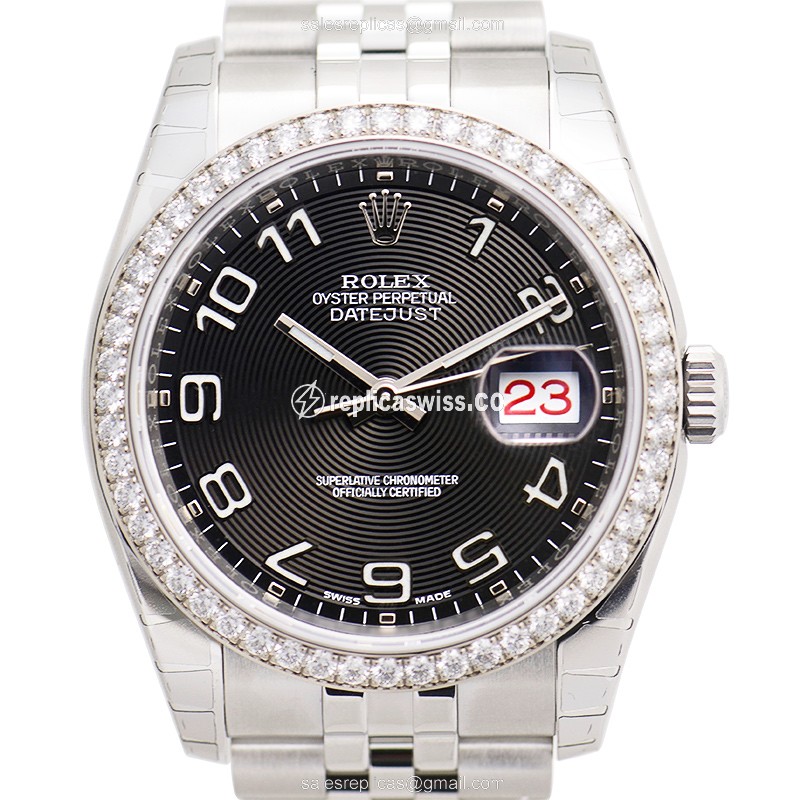 Stunning Rolex 116244 DATEJUST Replica in Black Dial & Stainless Steel, Automatic Movement Watch