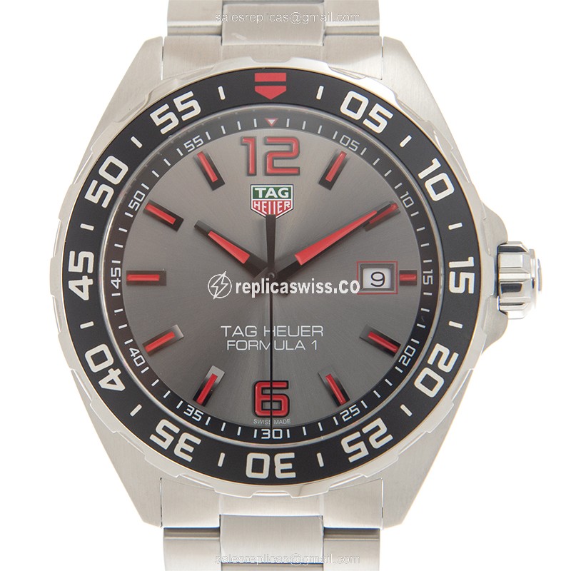 Tag Heuer F1 Replica Watch | Gray Dial, Stainless Steel Case & Band