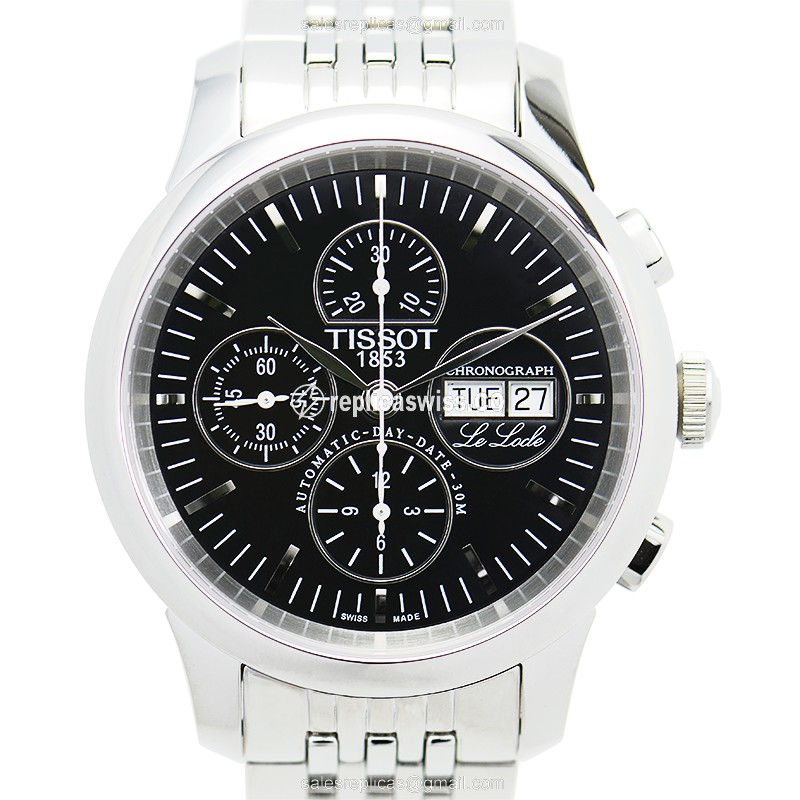 Tissot LE LOCLE Automatic Replica in Black Dial & Stainless Steel Case Watch