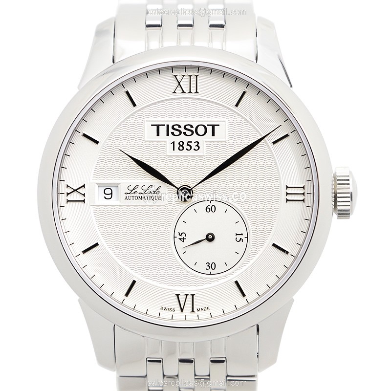 Tissot LE LOCLE Automatic Watch, White Dial, Stainless Steel Case & Silver Strap