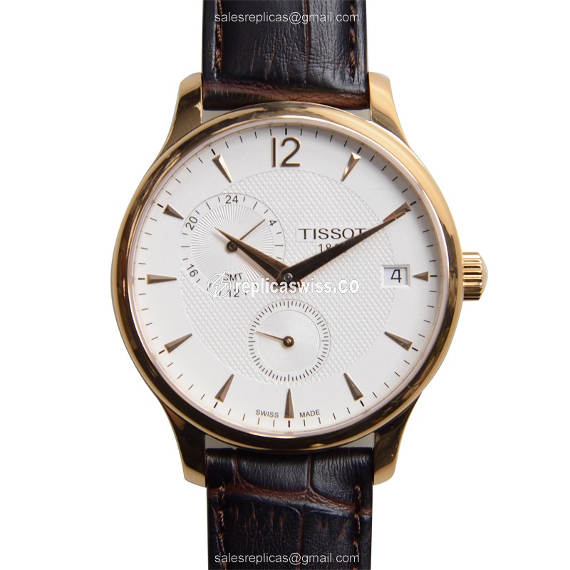 Tissot T-Classic Quartz Replica, Sleek White Dial, Durable Stainless Steel Case Watch