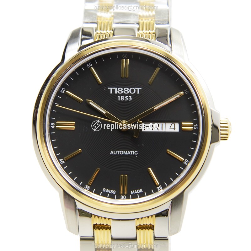 Tissot T-Classic Replica | Automatic Movement | Black Dial | Stainless Steel Case Watch