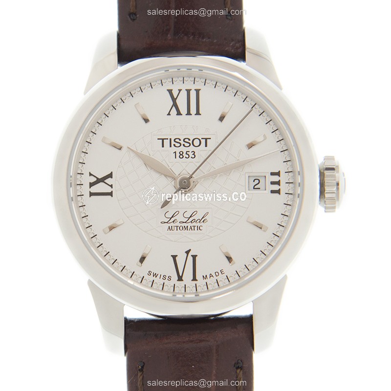 Tissot T-Classic Replica | Automatic Movement | Stainless Steel Case | Sleek Brown Leather Strap