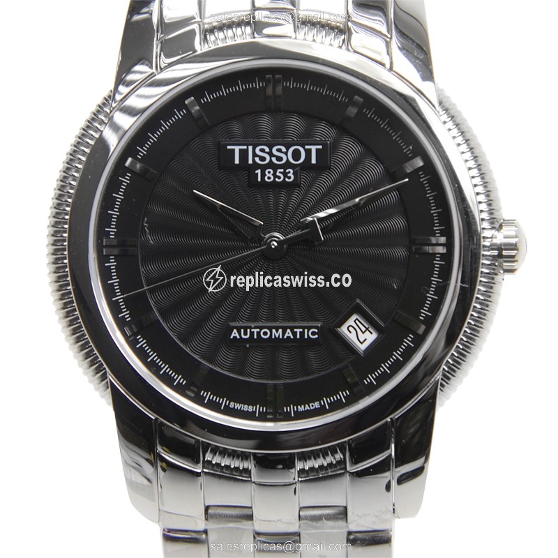 Tissot T-Classic Replica in Black Dial Stainless Steel, Automatic Movement Watch