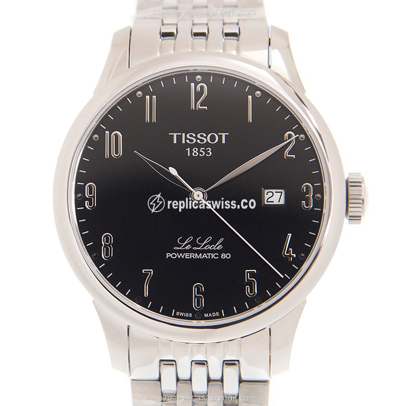Tissot T-Classic Replica in Black Dial & Steel Case, Automatic Movement Watch
