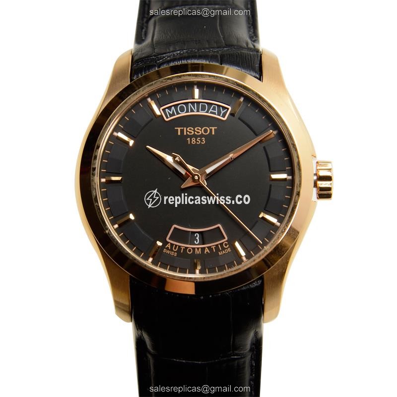 Tissot T-Classic Replica in Stainless Steel Case | Automatic Movement | Black Dial Watch