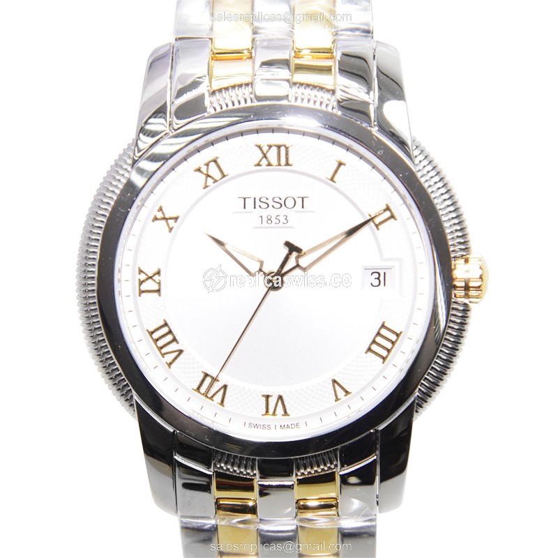 Tissot T-Classic Replica in Stainless Steel Case, White Dial, Silver Band Watch