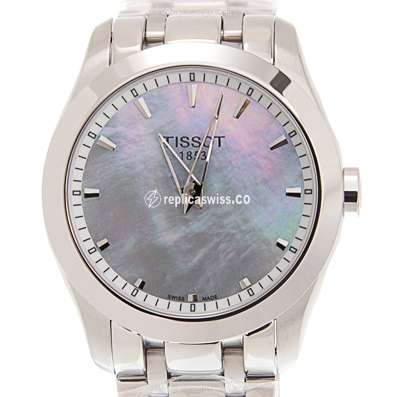 Tissot T-Classic Replica in Stainless Steel Case, White Dial, Silver Steel Strap Watch