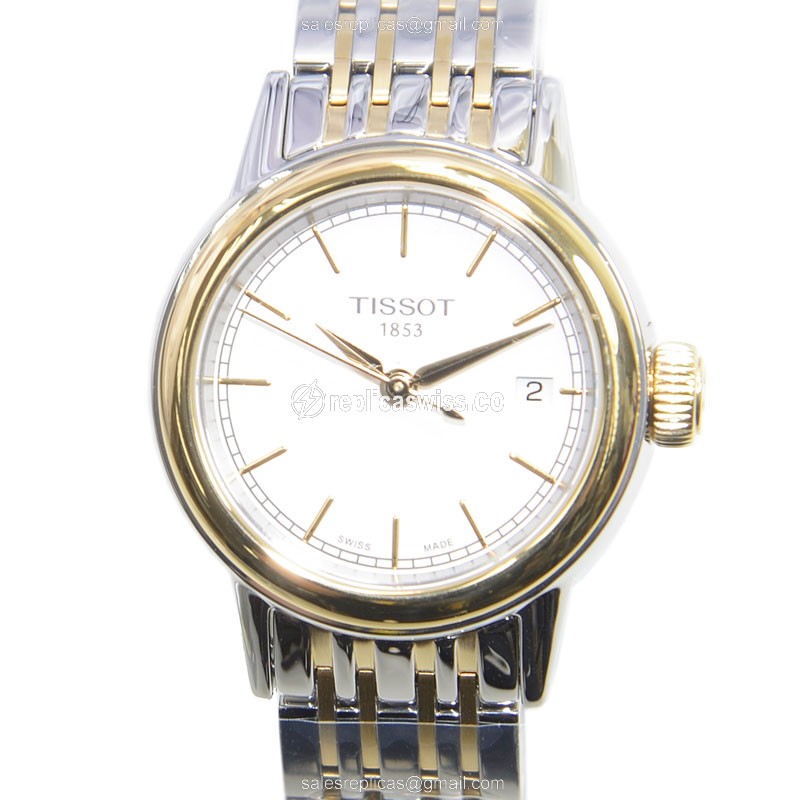 Tissot T-CLASSIC Replica in Stainless Steel | White Dial, Quartz Movement Watch