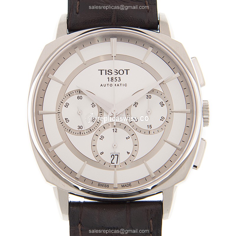Tissot T-CLASSIC Replica Watch | Automatic Movement | Silver Dial | Leather Strap