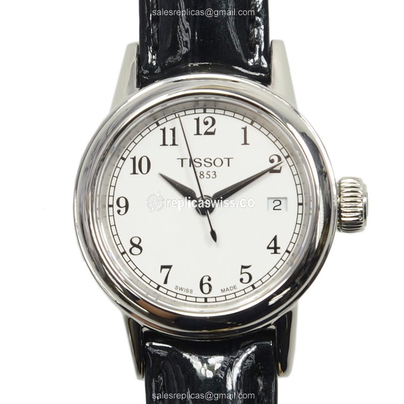 Tissot T-CLASSIC Replica Watch | White Dial, Leather Strap, Quartz Movement