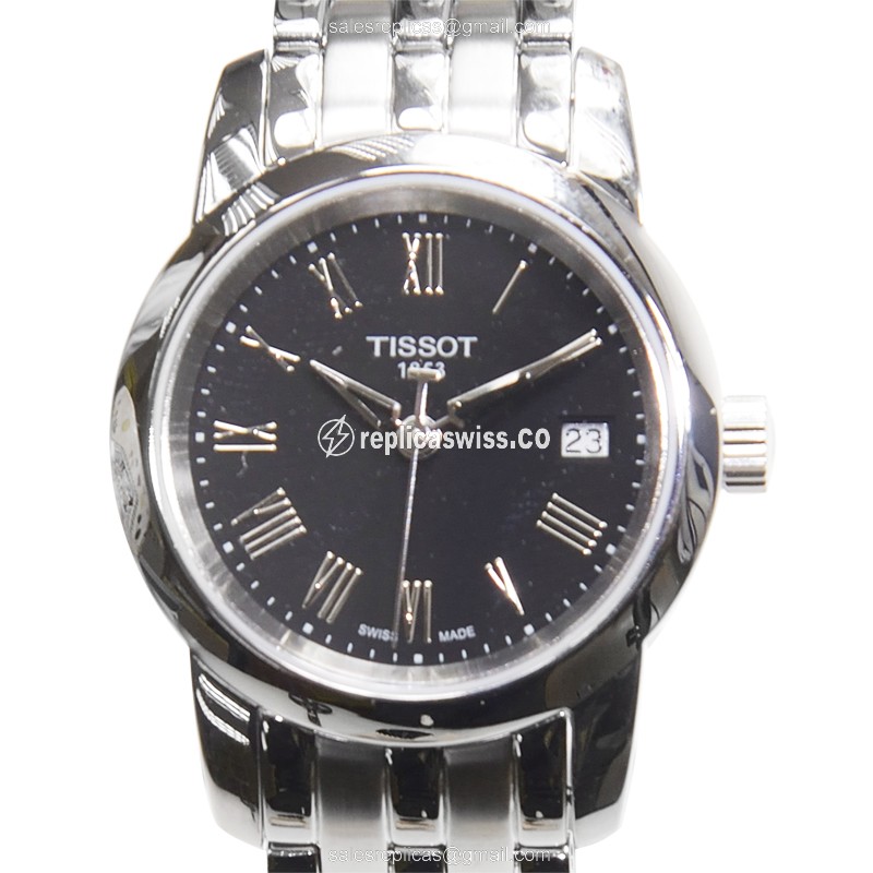 Tissot T-CLASSIC Replica with Black Dial & Steel Case | Automatic Movement Watch