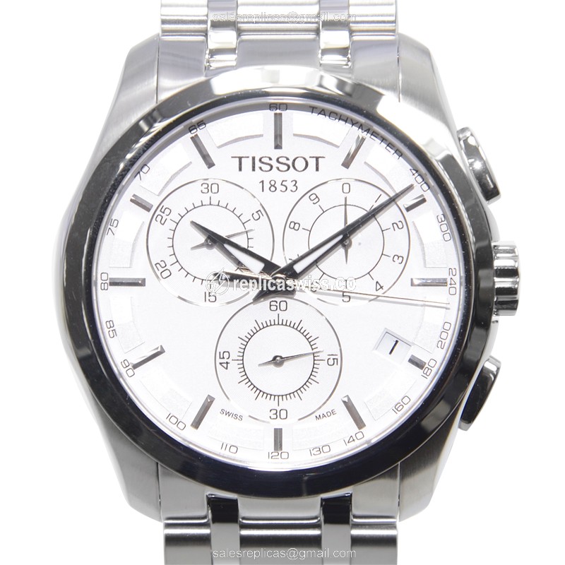 Tissot T-CLASSIC Silver Dial Stainless Steel Replica, Precision Quartz Movement Watch