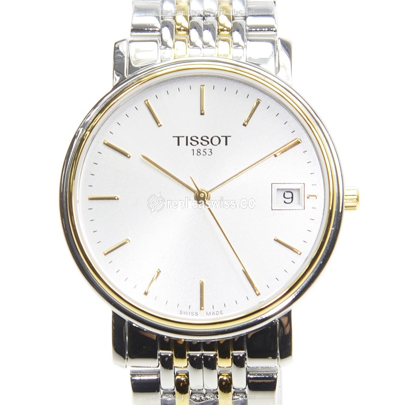 Tissot T-Classic White Dial Steel Case Automatic Watch, Silver Steel Strap